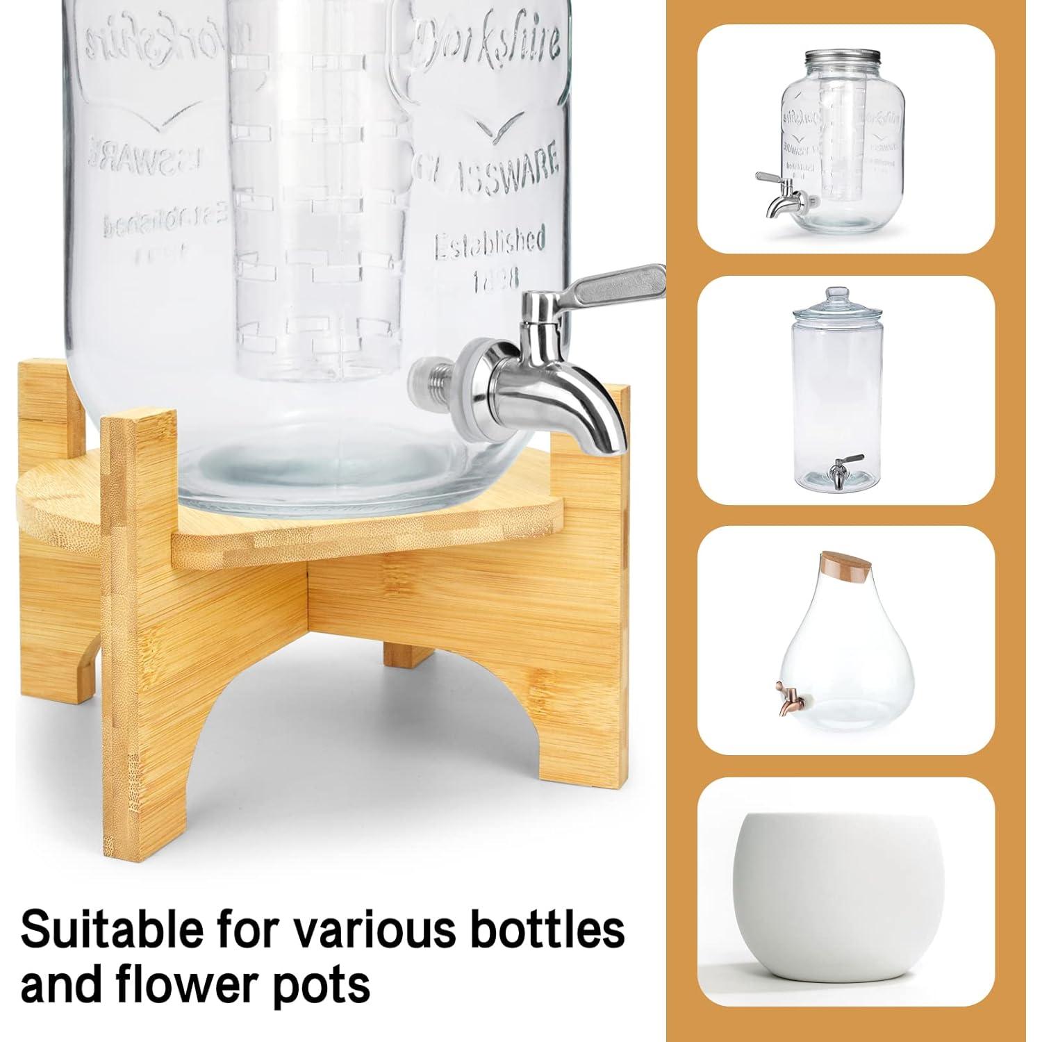 Soporte para Dispensador de Bebidas DD&HAPP Bambú Natural