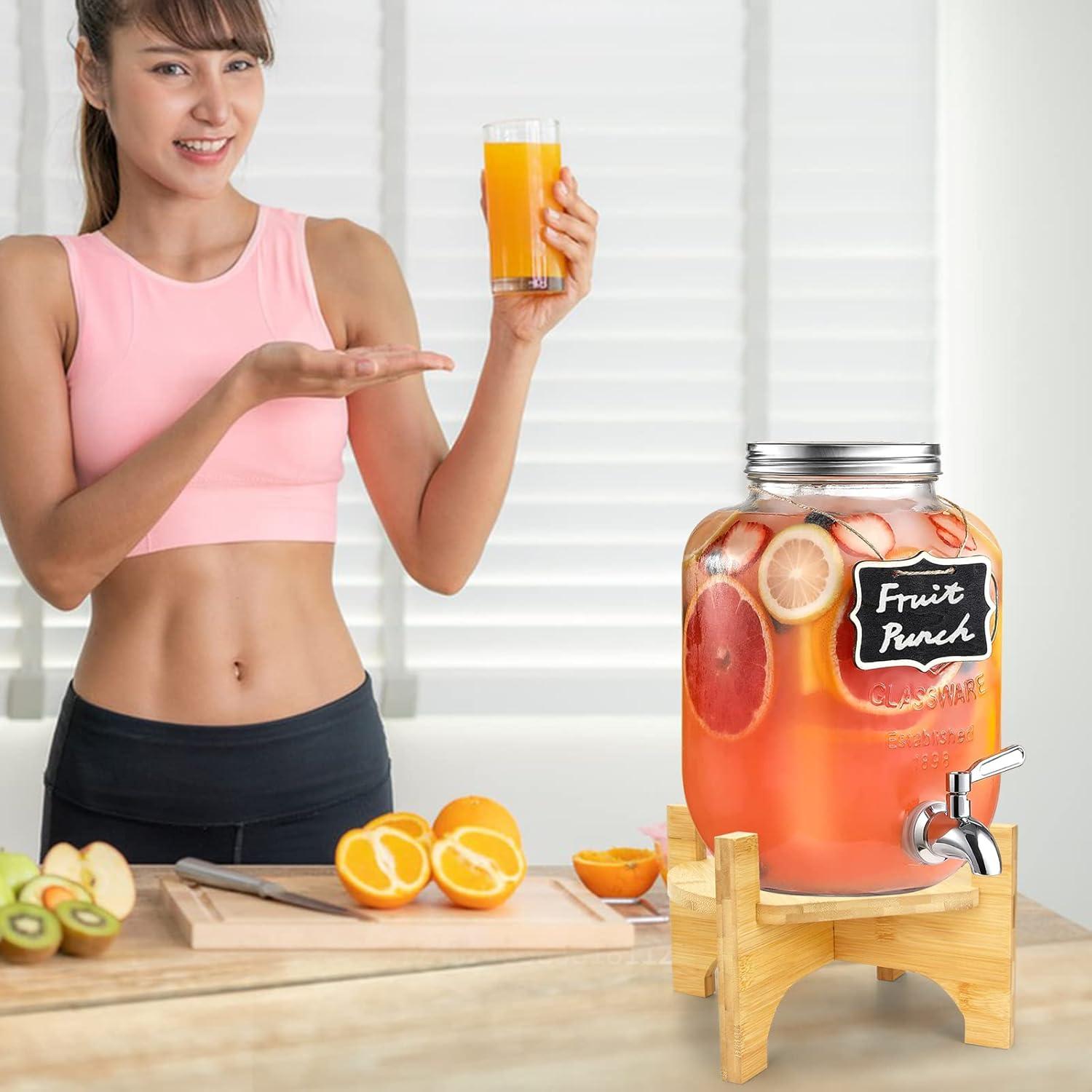 Soporte para Dispensador de Bebidas DD&HAPP Bambú Natural