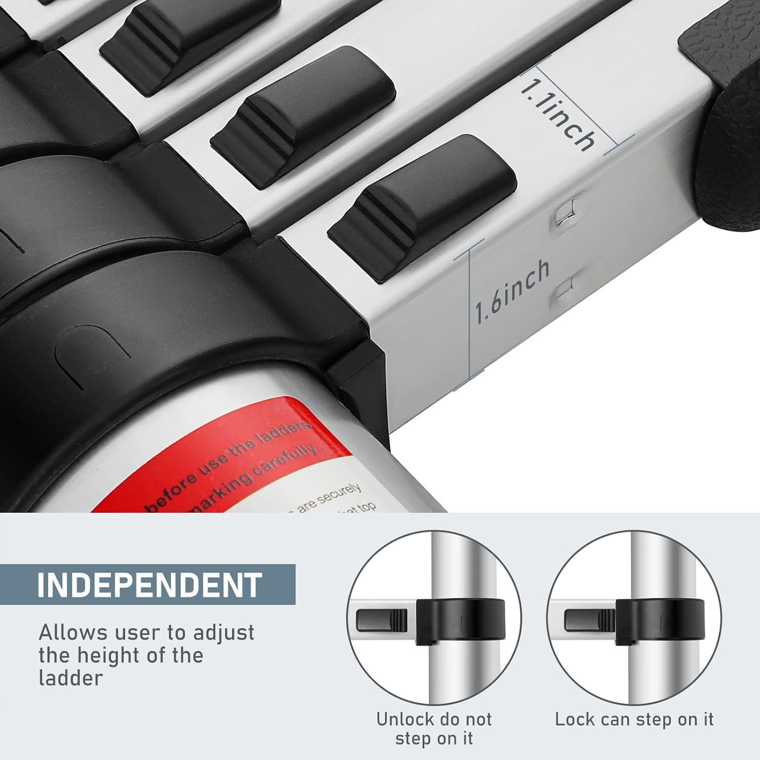 Escalera Telescópica GCCSJ 3.20m Aluminio 150kg Plegable
