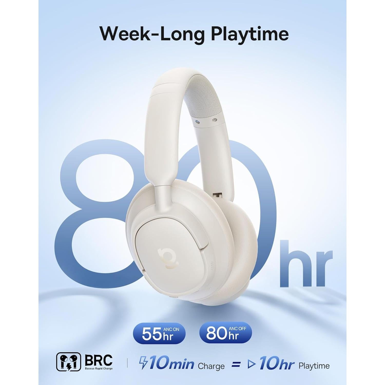 Auriculares Bluetooth Baseus Bass BH1 NC ANC 80H SuperBass