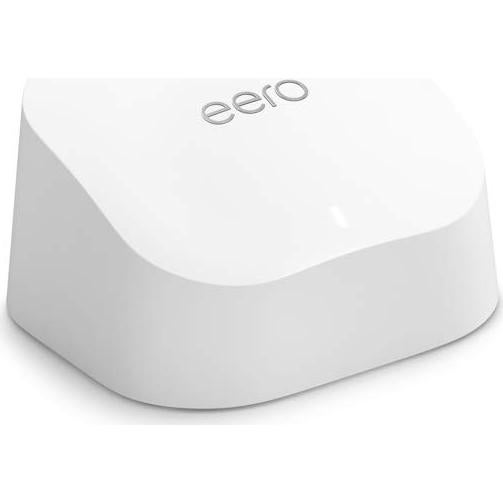 Like-New Amazon eero 6 mesh wifi router - Supports internet plans up to 900 Mbps, Coverage up to 1,500 sq. ft., Connect 75+ devices, 1-pack