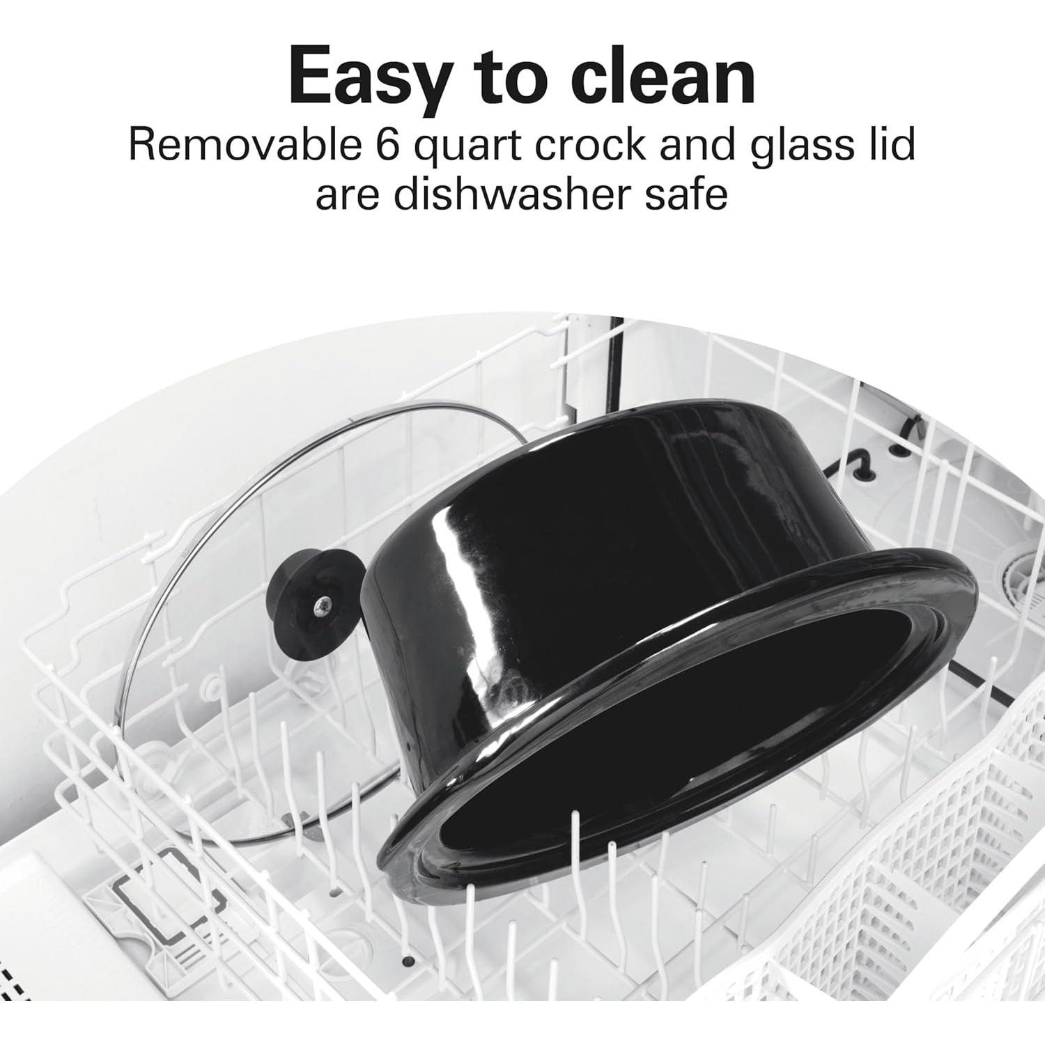 Olla de Cocción Lenta Hamilton Beach 6 Cuartos Digital Programable