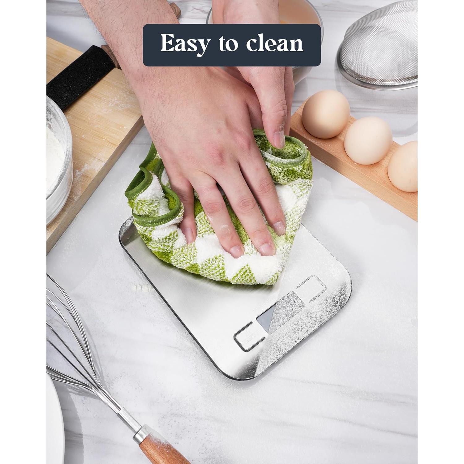 Báscula Digital de Cocina Tcsxady 5kg Acero Inoxidable LCD