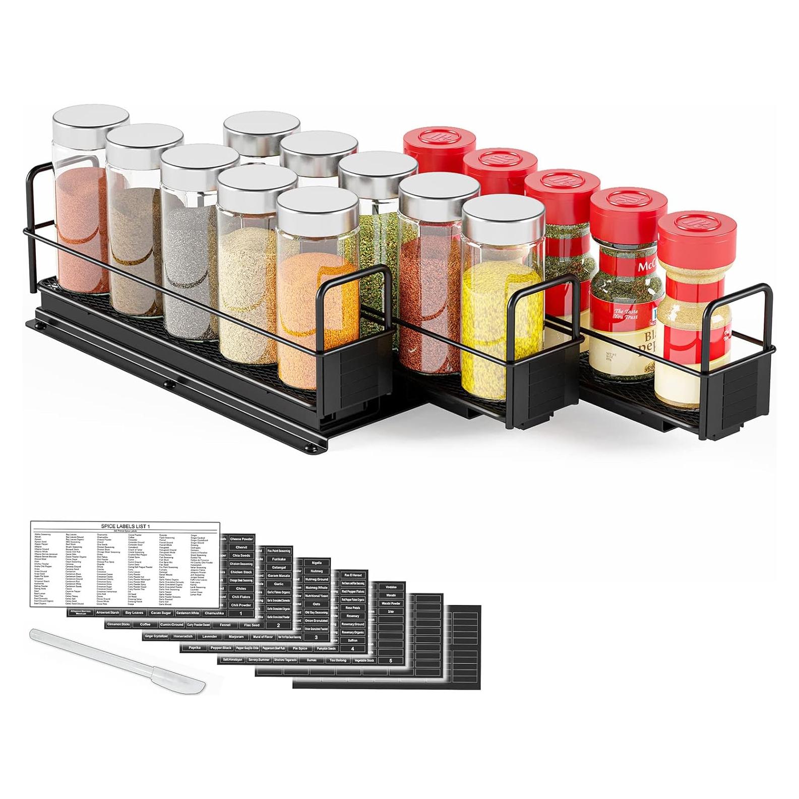 Organizador de Especias SpaceAid Extraíble con 3 Cajones