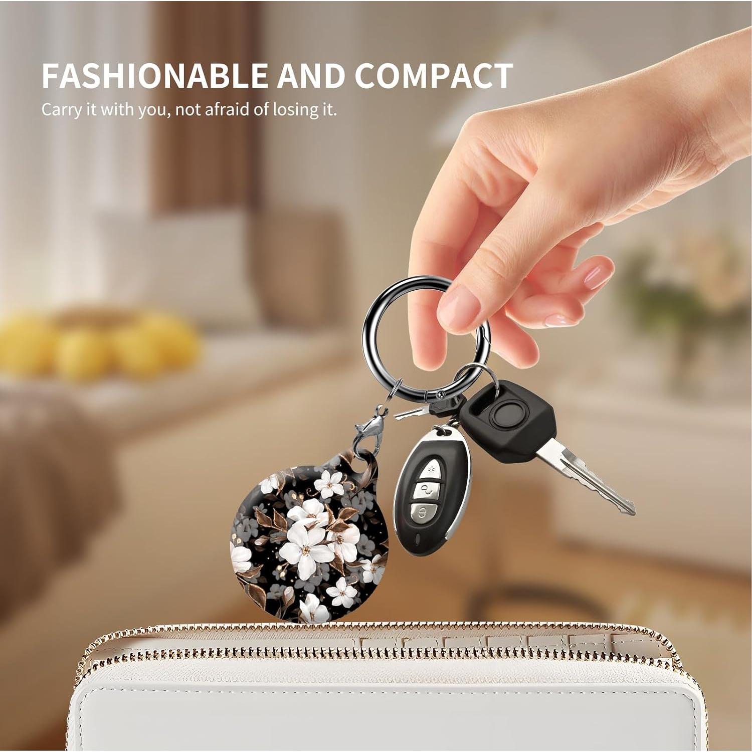 Soporte para AirTag AKPZV con Cubierta Protectora Negra/Dorada