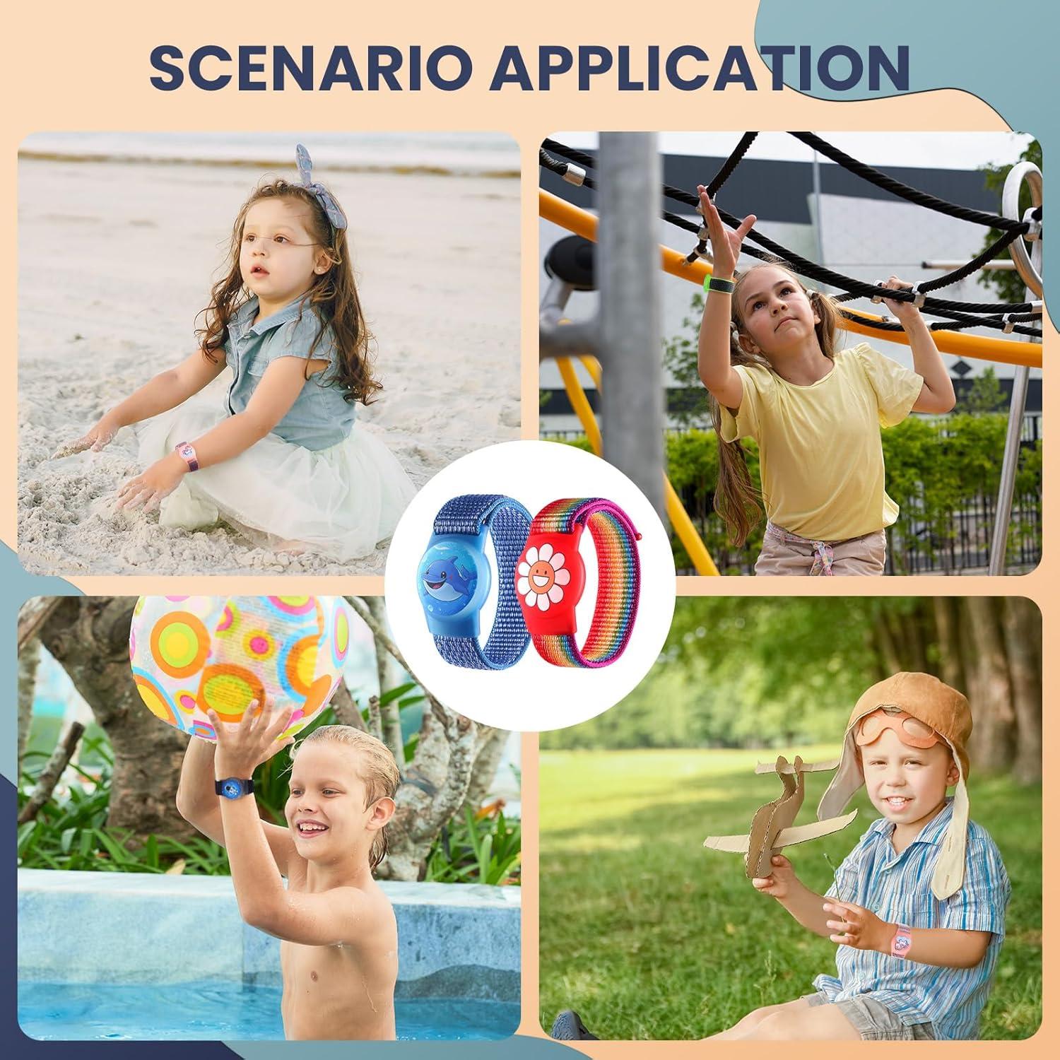 Pulsera Ajustable para Niños con AirTag - Nylon Impermeable