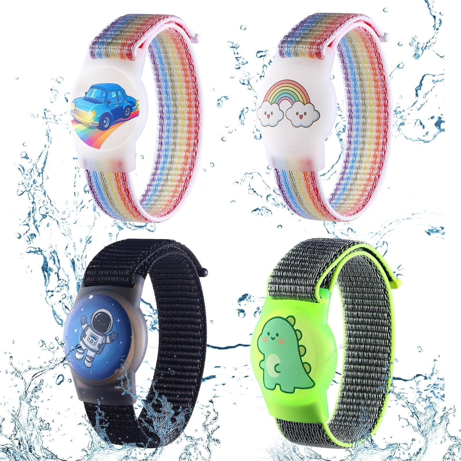 Pulsera Ajustable para Niños con AirTag - Nylon Impermeable