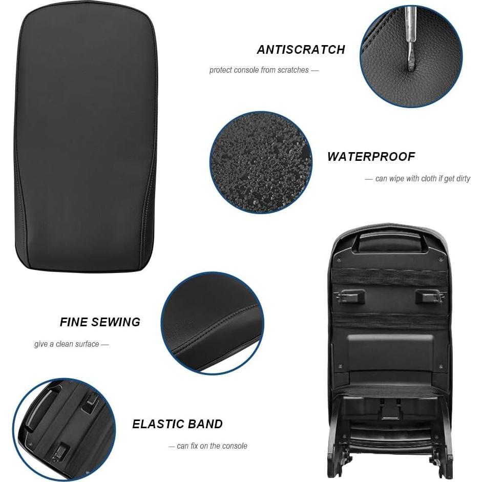 Funda de Reposabrazos DEYTOP para Toyota Avalon 2013-2018 Negro