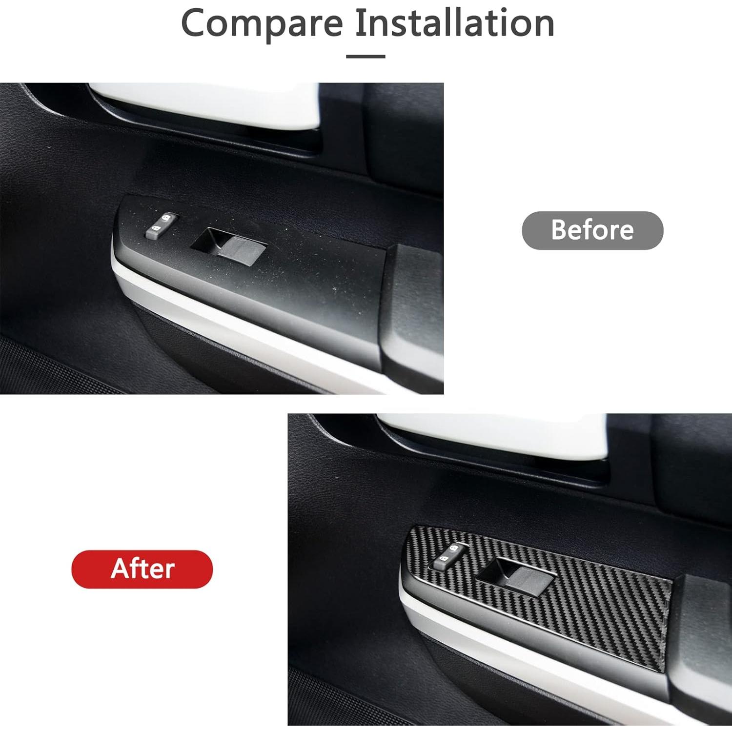 Calcomanía de fibra de carbono Bilisin para Toyota Tundra 2014-2018