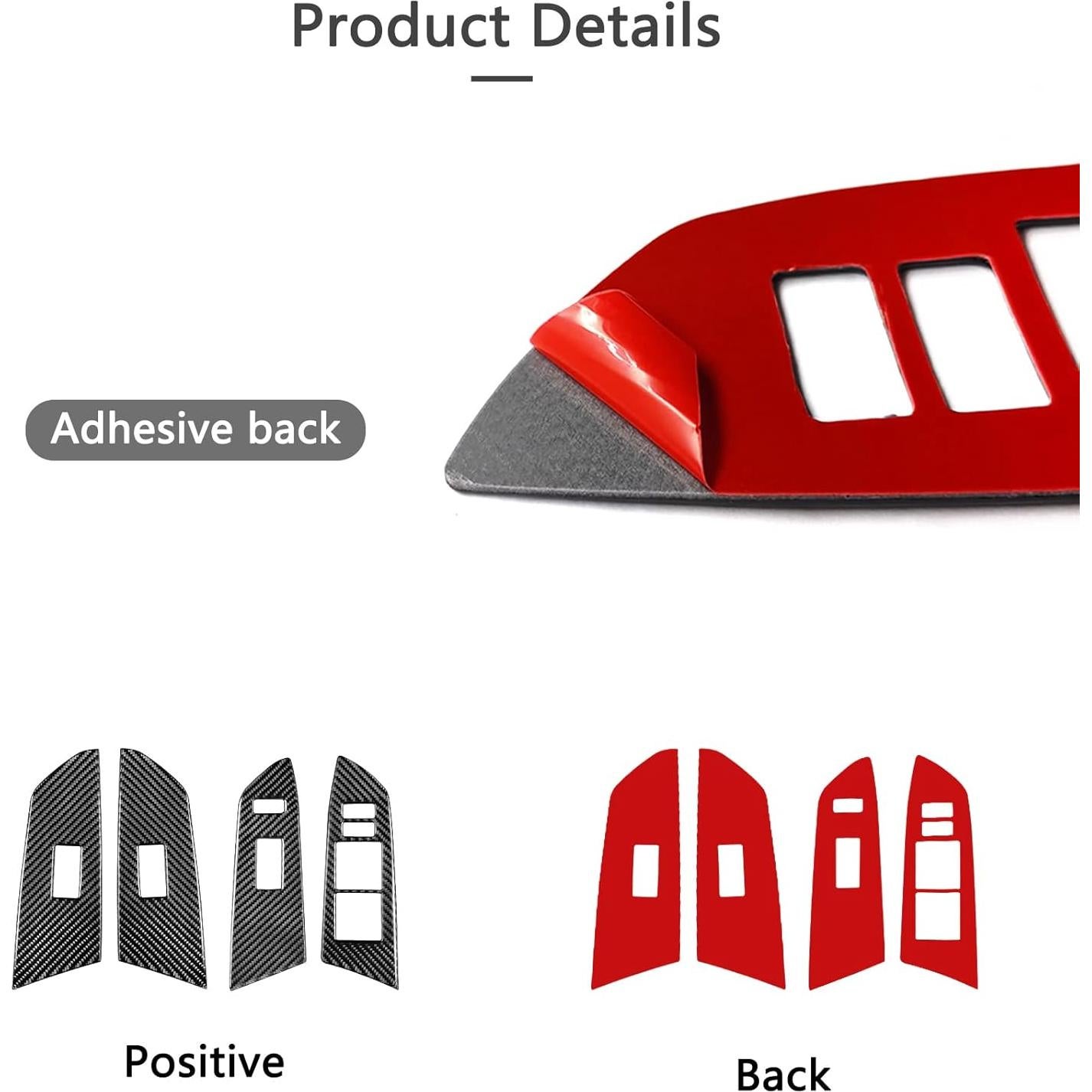 Calcomanía de fibra de carbono Bilisin para Toyota Tundra 2014-2018