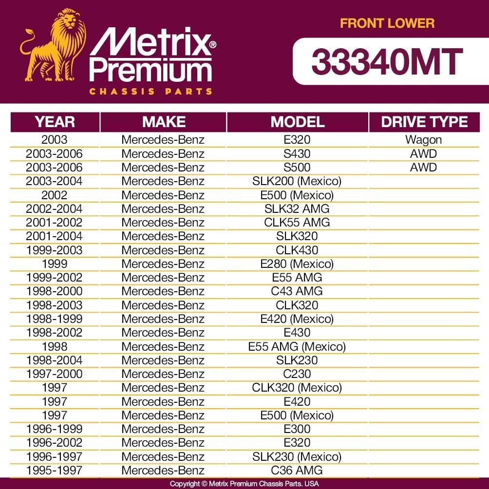 Articulación de Bola Inferior Delantera Metrix K9918 - 0.62kg