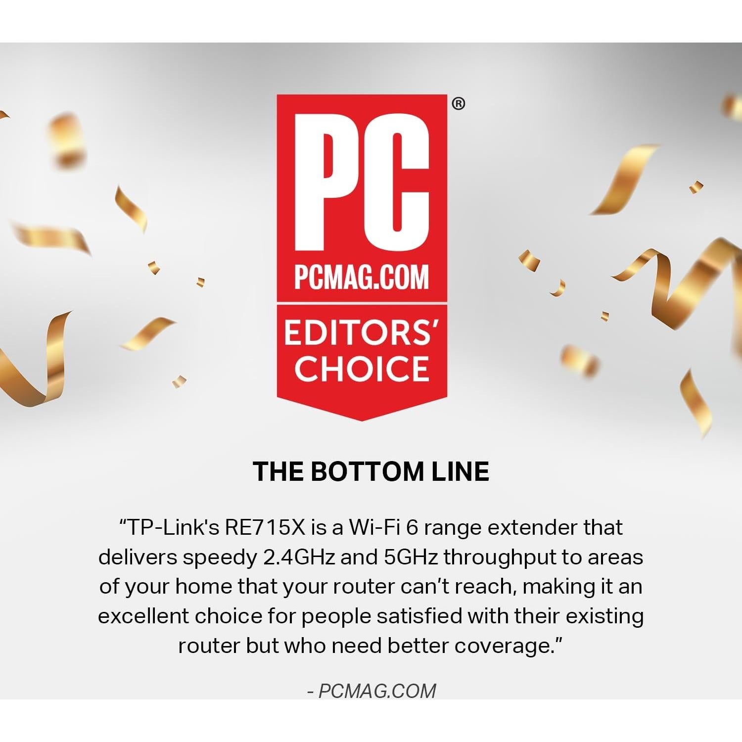 Extensor de Rango WiFi 6 TP-Link RE715X Doble Banda 2404 Mbps