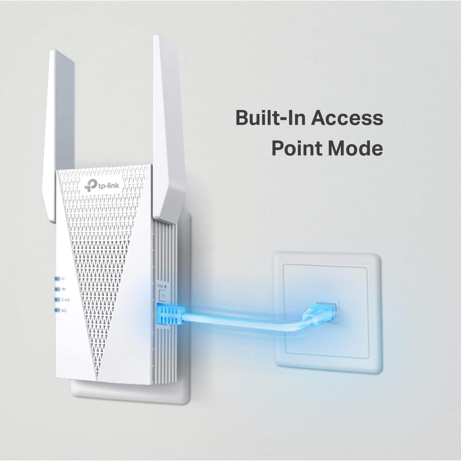 Extensor de Rango WiFi 6 TP-Link RE715X Doble Banda 2404 Mbps