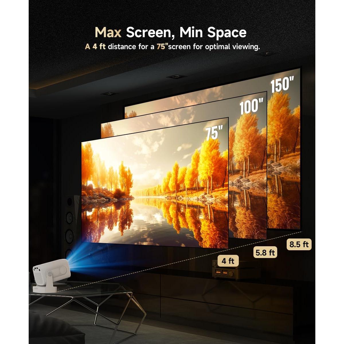 Proyector Mini Magcubic HY320 NTV 1080P WiFi Bluetooth 4K