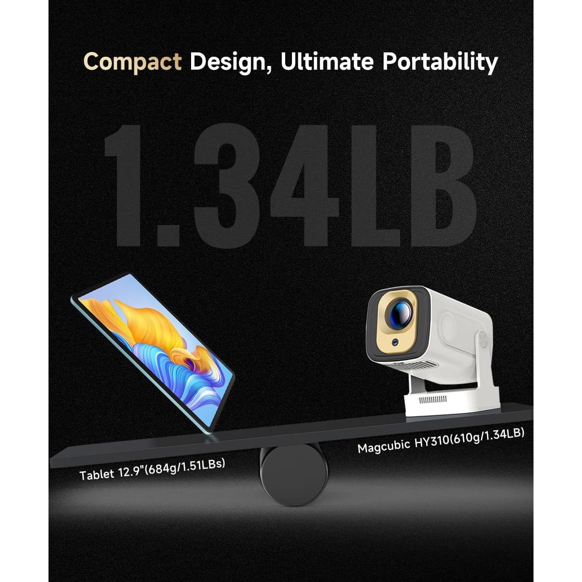 Proyector Mini Magcubic HY320 NTV 1080P WiFi Bluetooth 4K