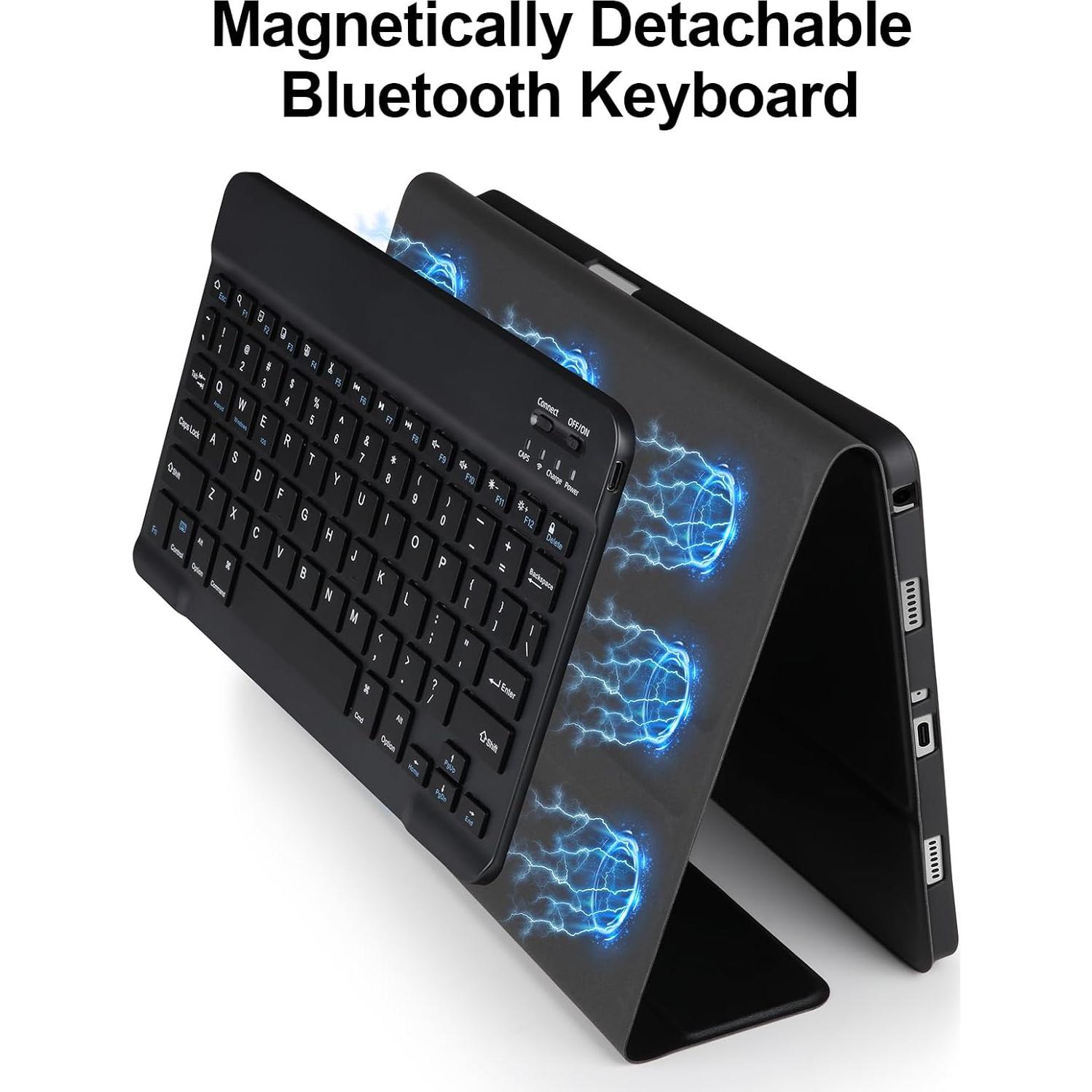 Funda con Teclado Bluetooth para Samsung Galaxy Tab A9+ 11'' 2023