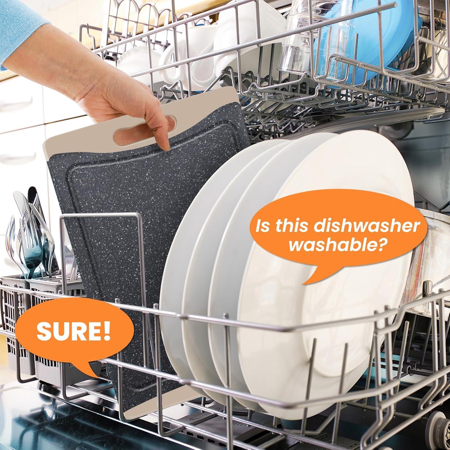 Juego de 3 Tablas de Cortar Empune Extra Grandes con Ranura