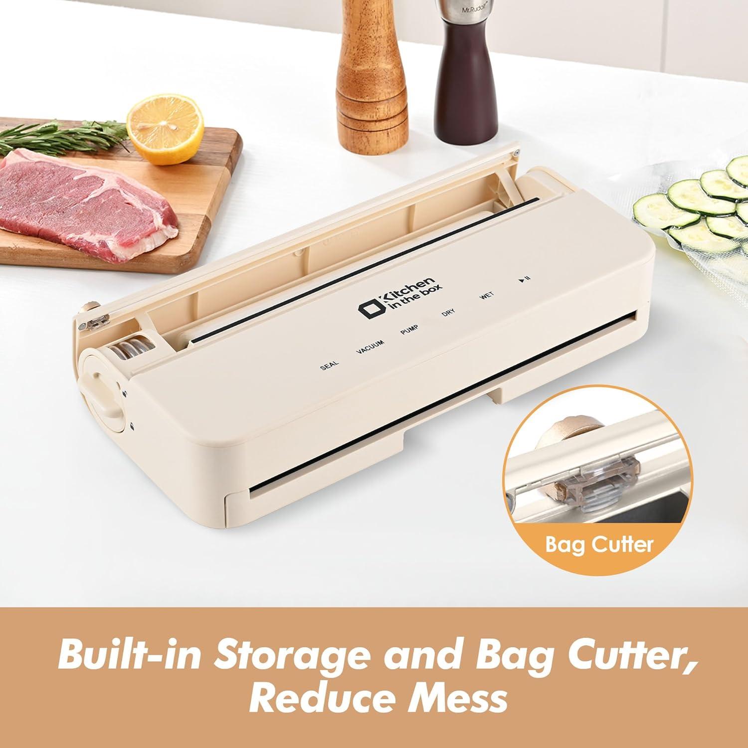 Selladora al Vacío Cocina en la Caja VS2035 120W Beige