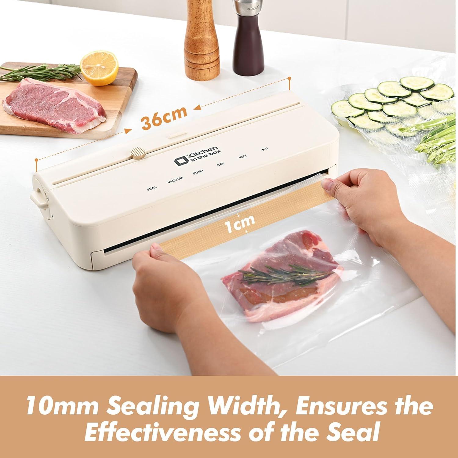 Selladora al Vacío Cocina en la Caja VS2035 120W Beige