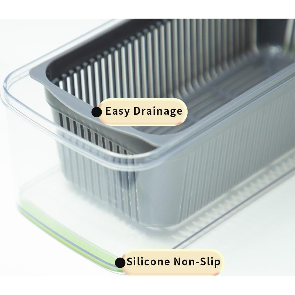 Picadora de Verduras Wepikk con Cuchillas de Acero Inoxidable