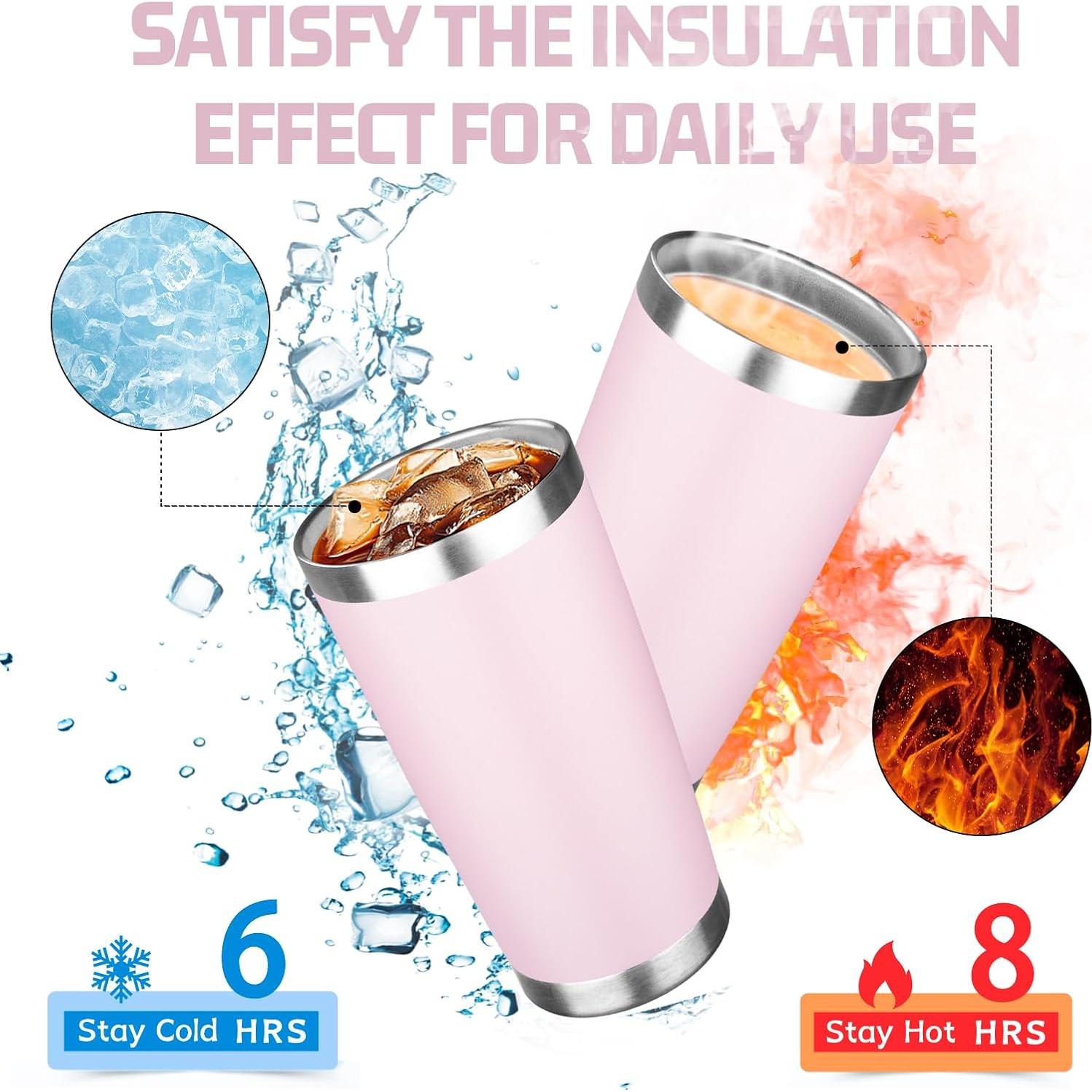 Vaso Térmico FristChoice 20oz Acero Inoxidable Rosa