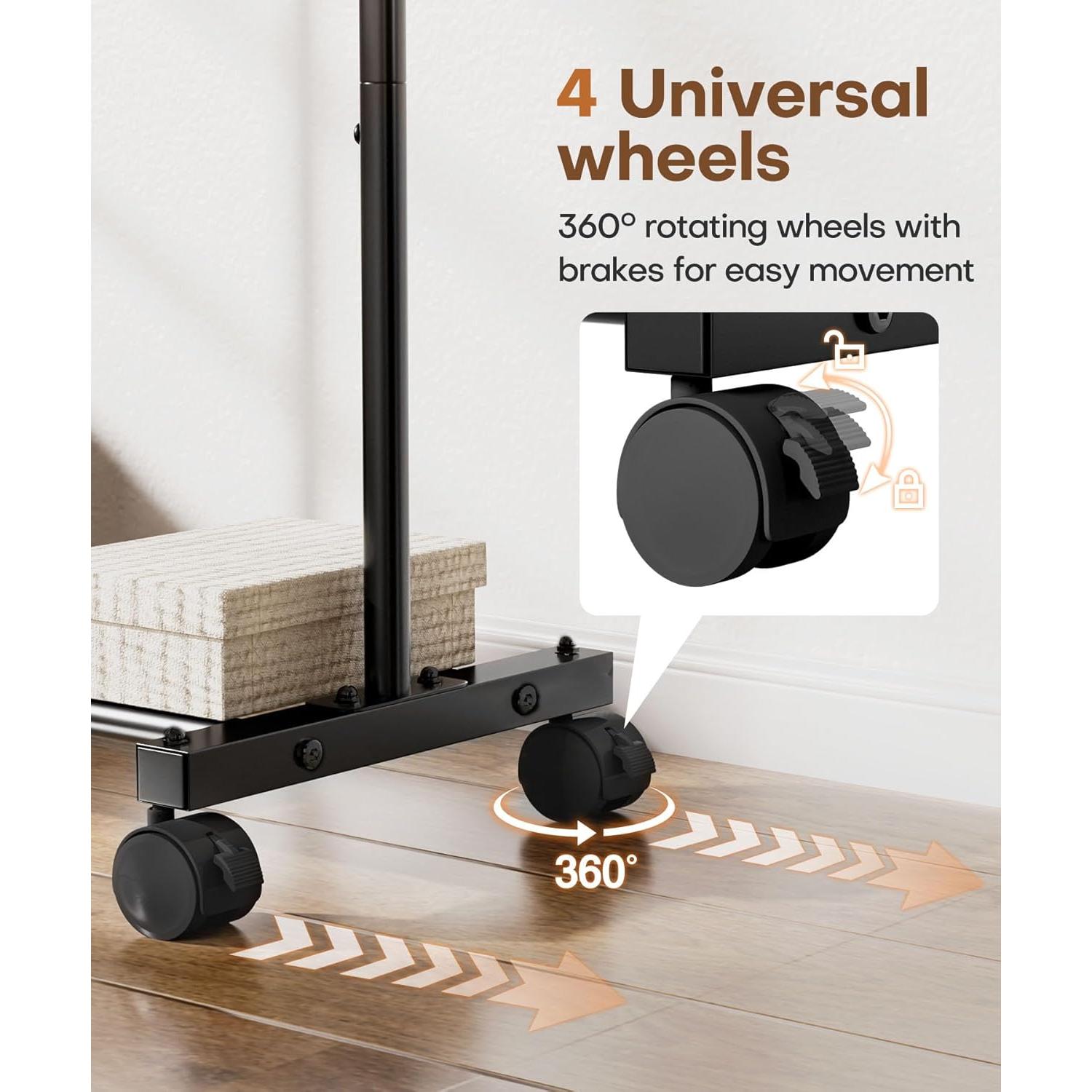 Perchero de Ropa Homde 81cm Alta Resistencia 54kg Negro