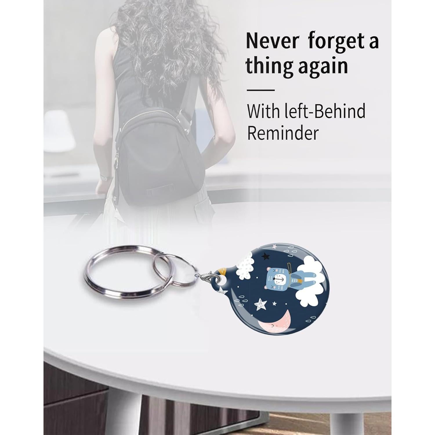 Estuche para AirTag ZEKICE Oso Azul - Protección Antiarañazos