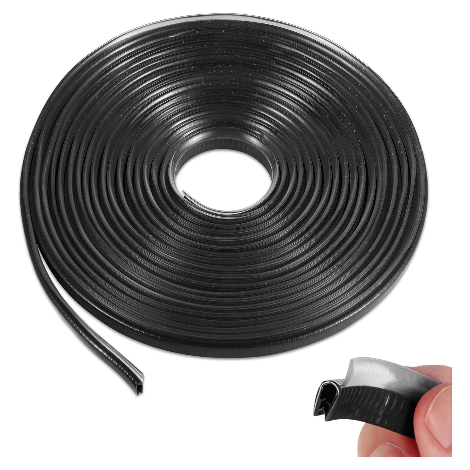 Protector de Bisel de Puerta SINGARO 10M Aislante de Sonido Negro