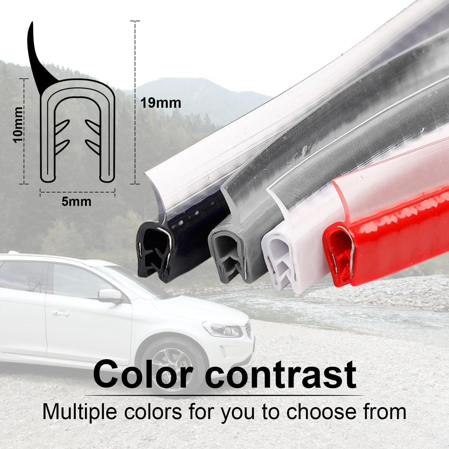 Protector de Bisel de Puerta SINGARO 10M Aislante de Sonido Negro