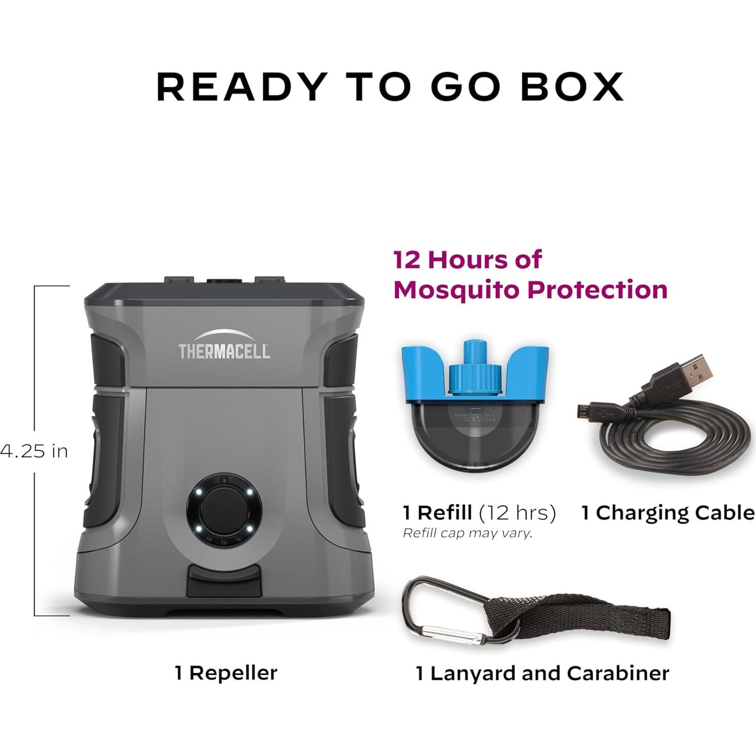 Repelente de Mosquitos Recargable Thermacell EX90 - 9 Horas