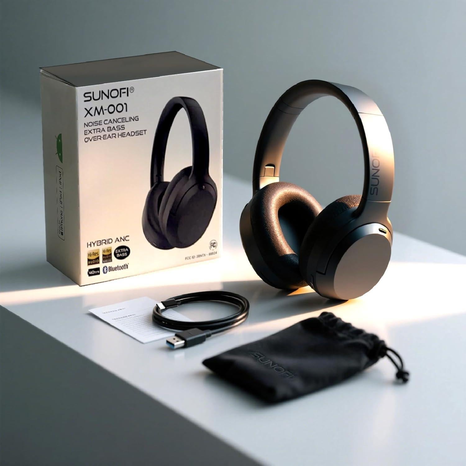Auriculares Inalámbricos SunoFi con Cancelación de Ruido - Negro