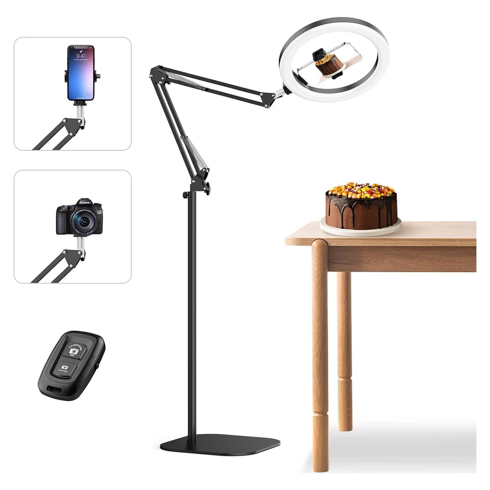 Soporte de Teléfono de Techo Bialeire 25.4 cm con Luz de Anillo