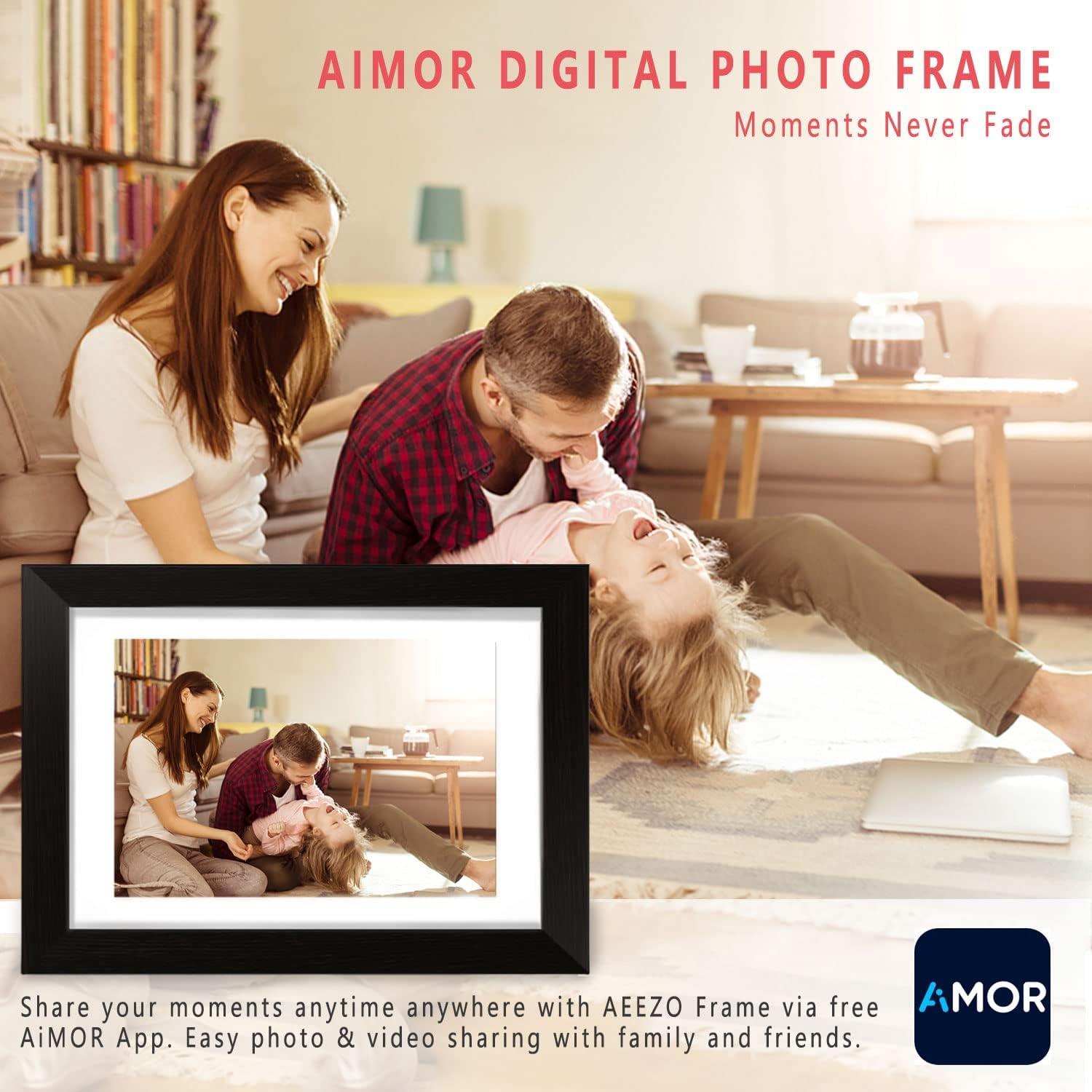 Marco de Fotos Digital AEEZO 10.1" WiFi 1280x800 Pantalla Táctil