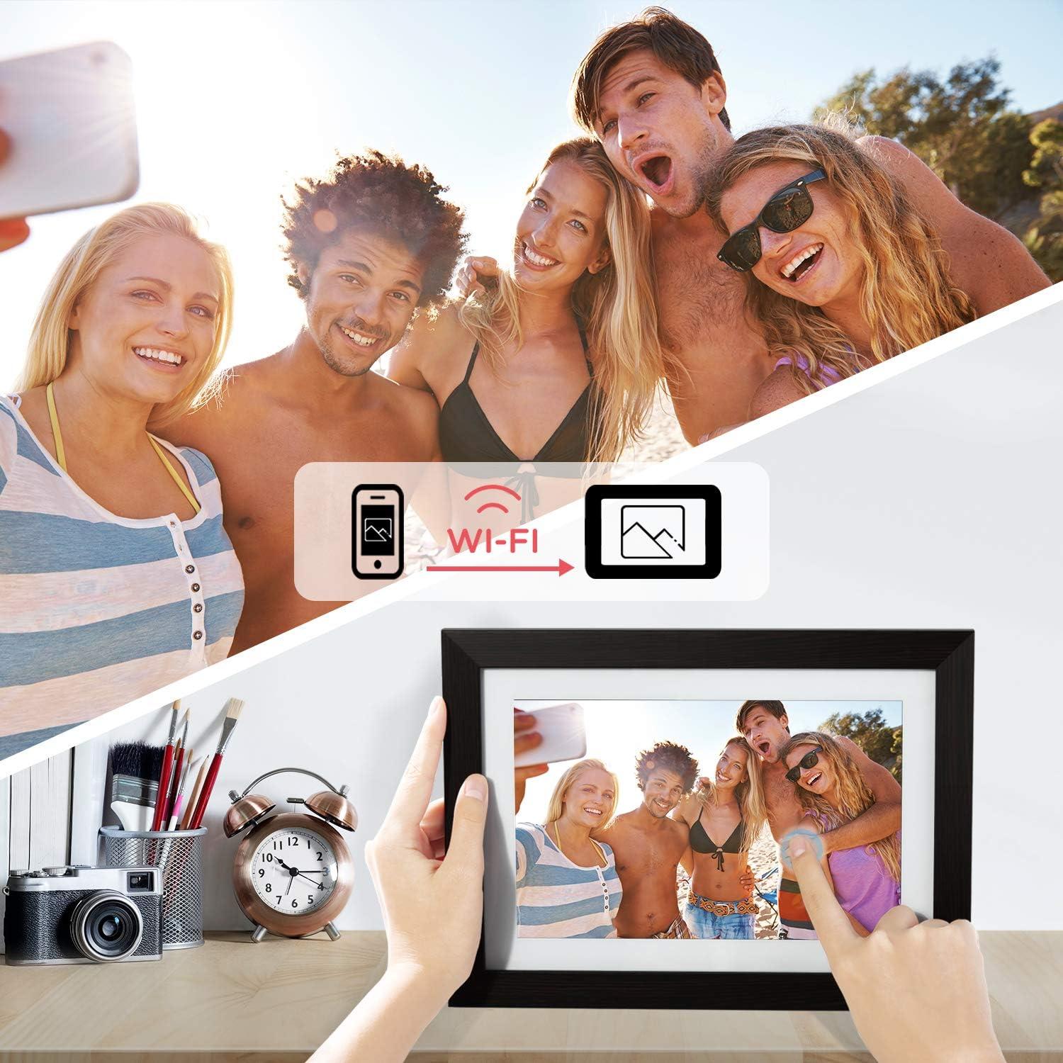 Marco de Fotos Digital AEEZO 10.1" WiFi 1280x800 Pantalla Táctil