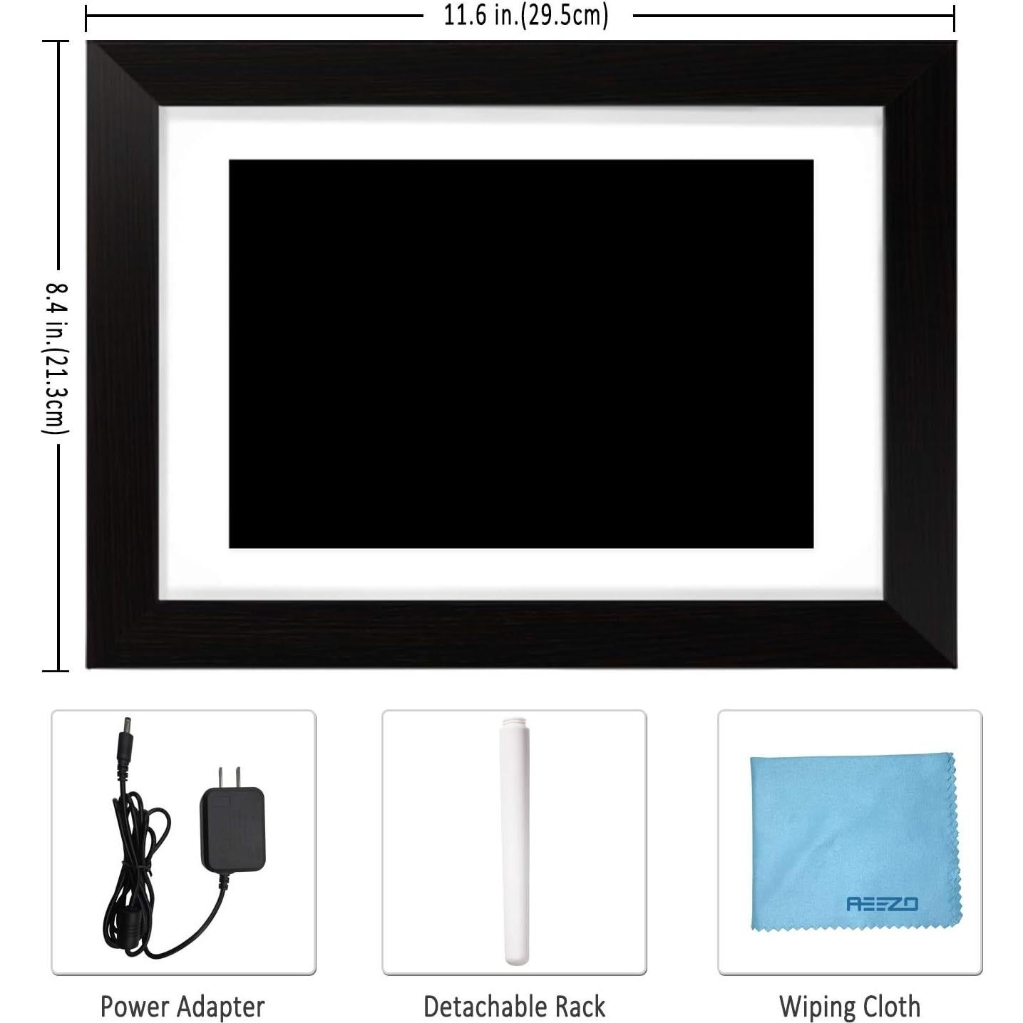 Marco de Fotos Digital AEEZO 10.1" WiFi 1280x800 Pantalla Táctil