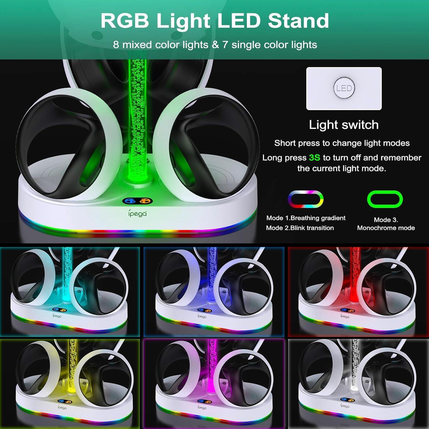 Soporte de Carga Vertical FastSnail para PS VR2 con RGB