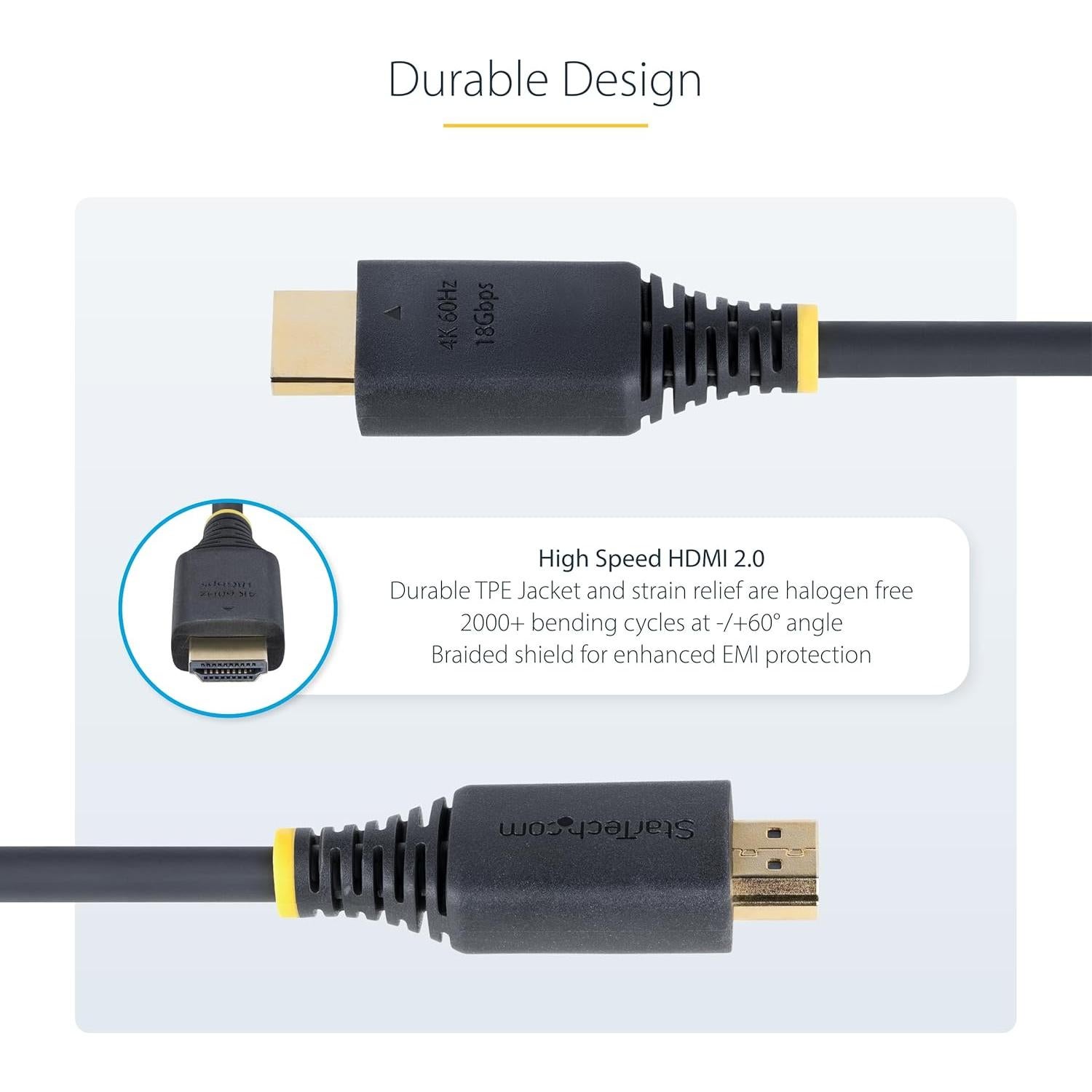 Cable HDMI 2.0 StarTech 0.3m 4K 60Hz Alta Velocidad