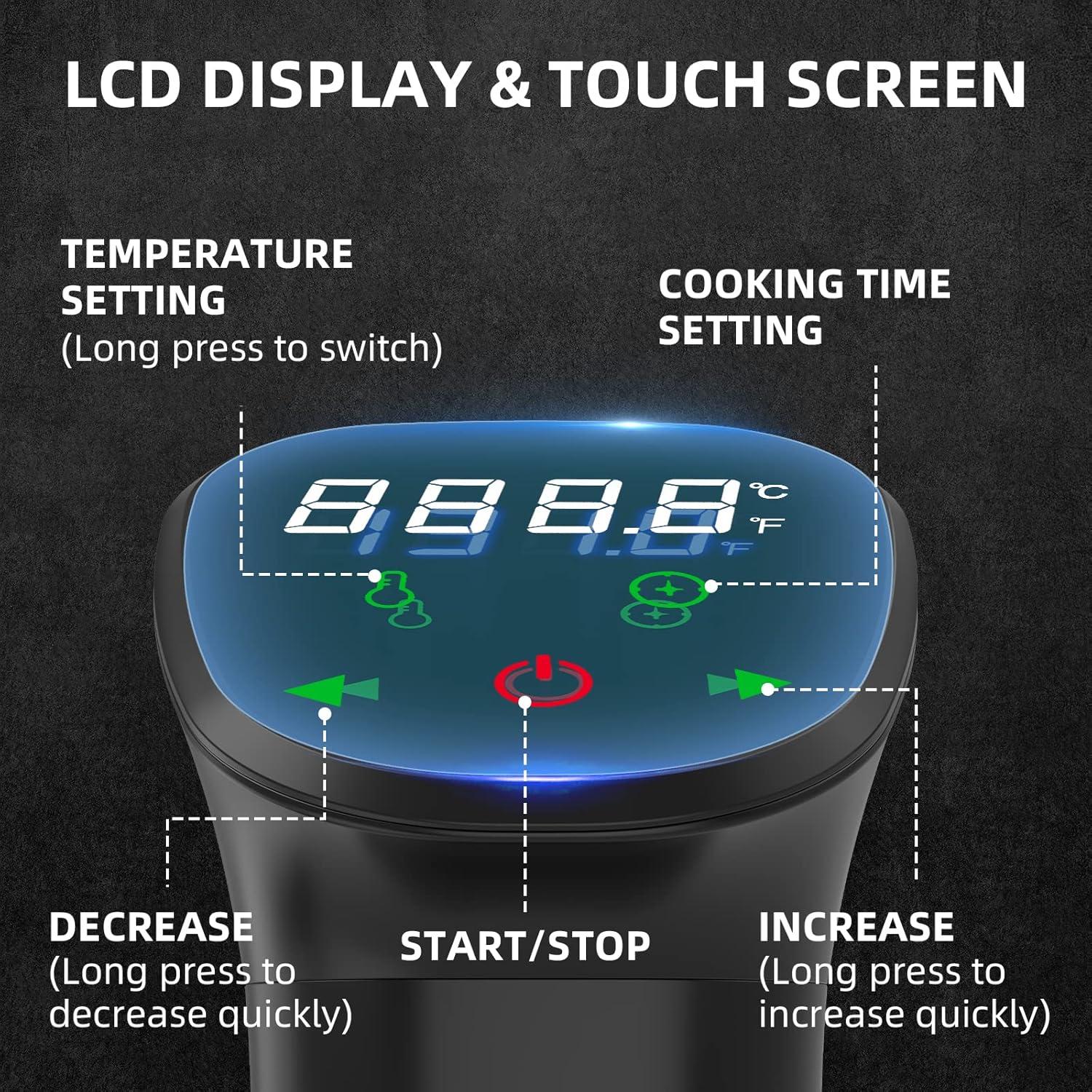 Máquina Sous Vide Rocyis 1000W con Tapa y Recetas
