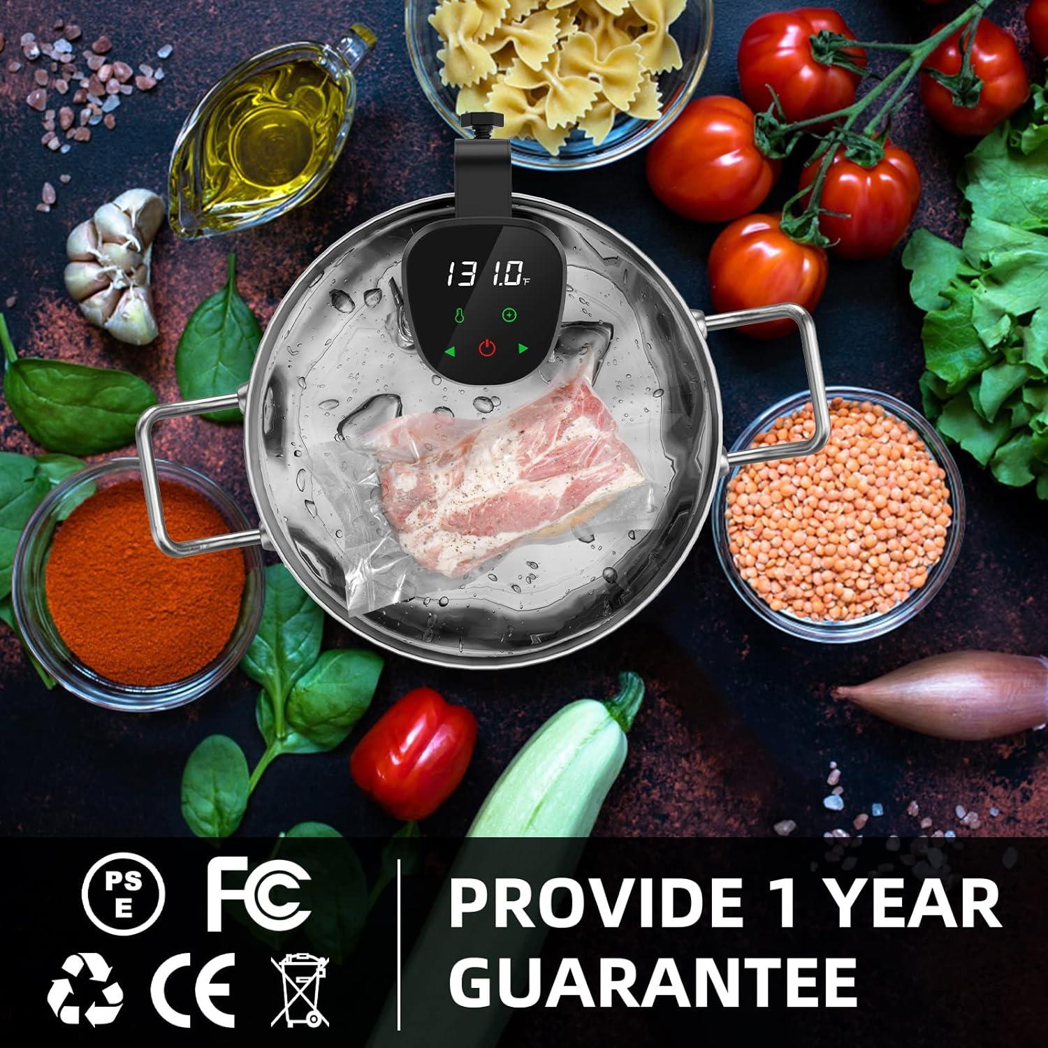 Máquina Sous Vide Rocyis 1000W con Tapa y Recetas