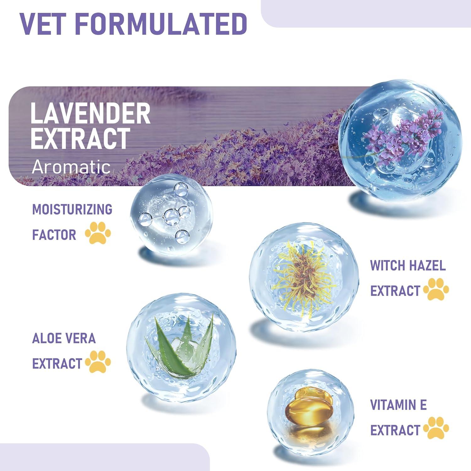 Guantes de Limpieza para Mascotas LEAGIM - Toallitas Lavanda 8 Pzs