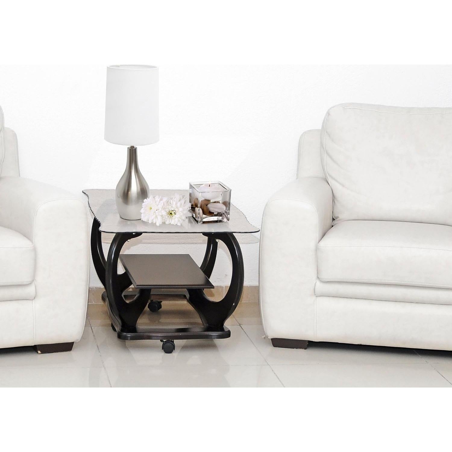 Lámpara de Mesa Simple Designs LT3303-BSN Níquel Cepillado 1 Luz