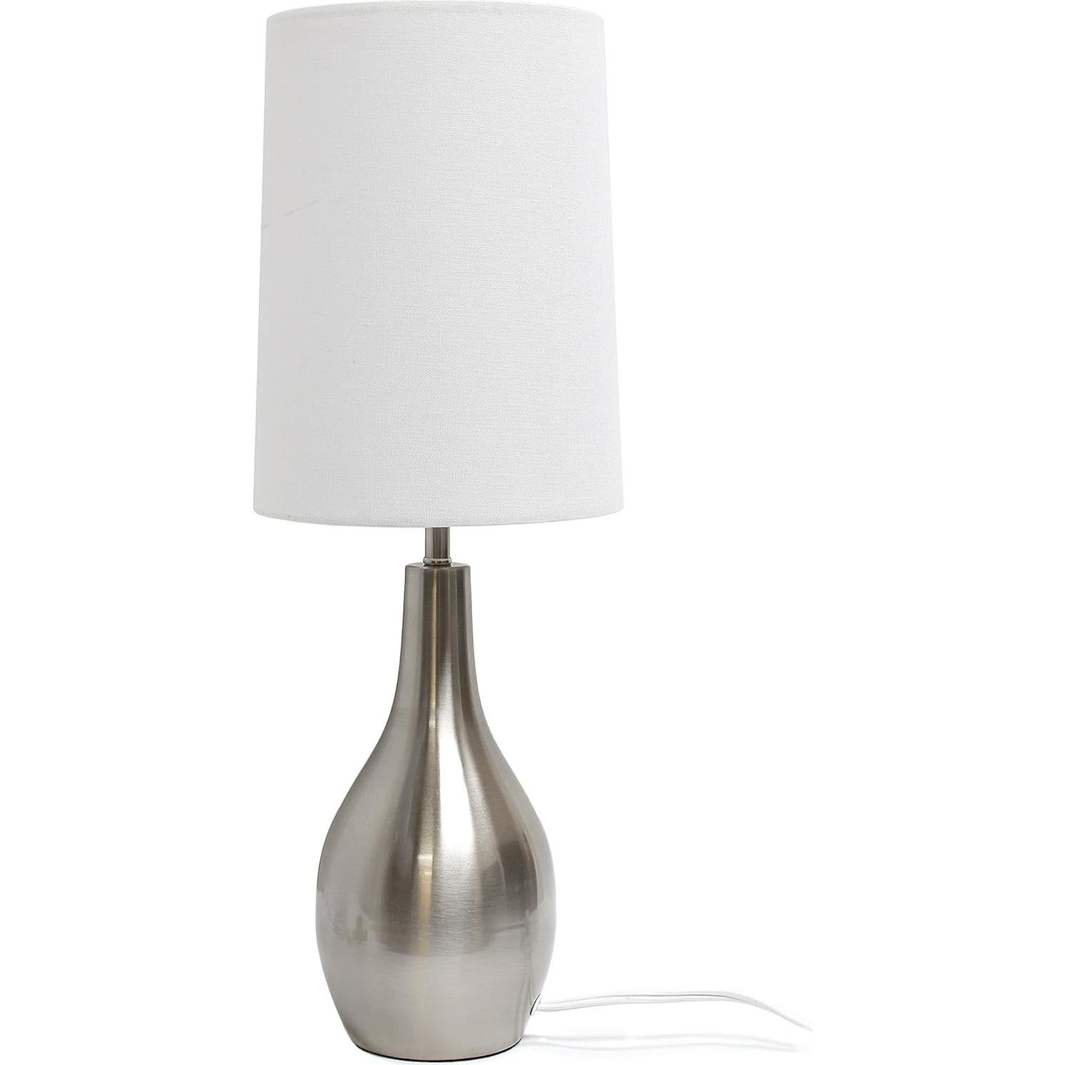 Lámpara de Mesa Simple Designs LT3303-BSN Níquel Cepillado 1 Luz