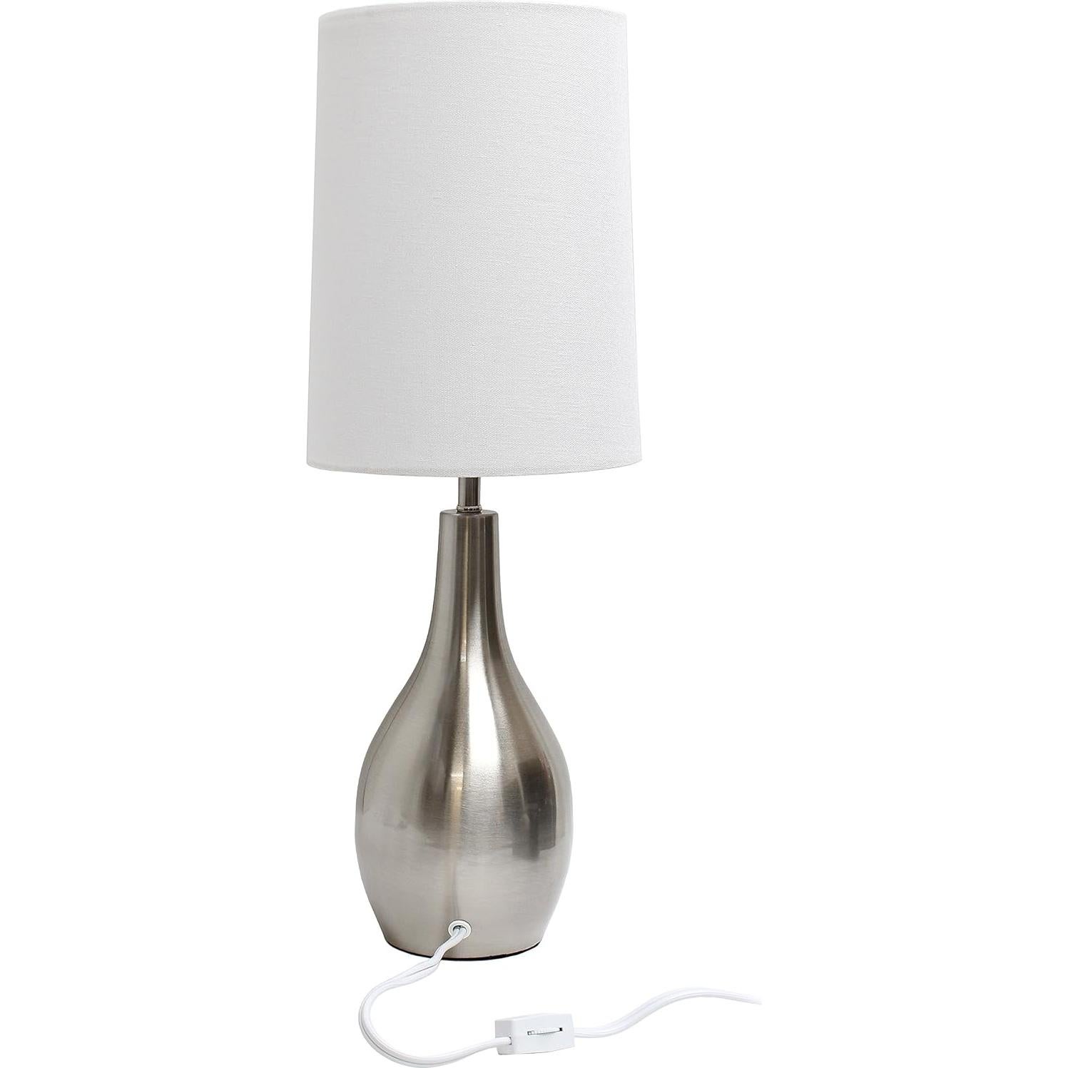 Lámpara de Mesa Simple Designs LT3303-BSN Níquel Cepillado 1 Luz