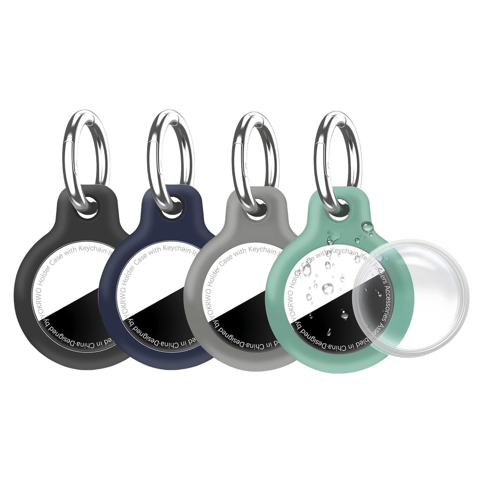 Funda Impermeable TPU para AirTag YOKRWO 4-Pack Multi Color