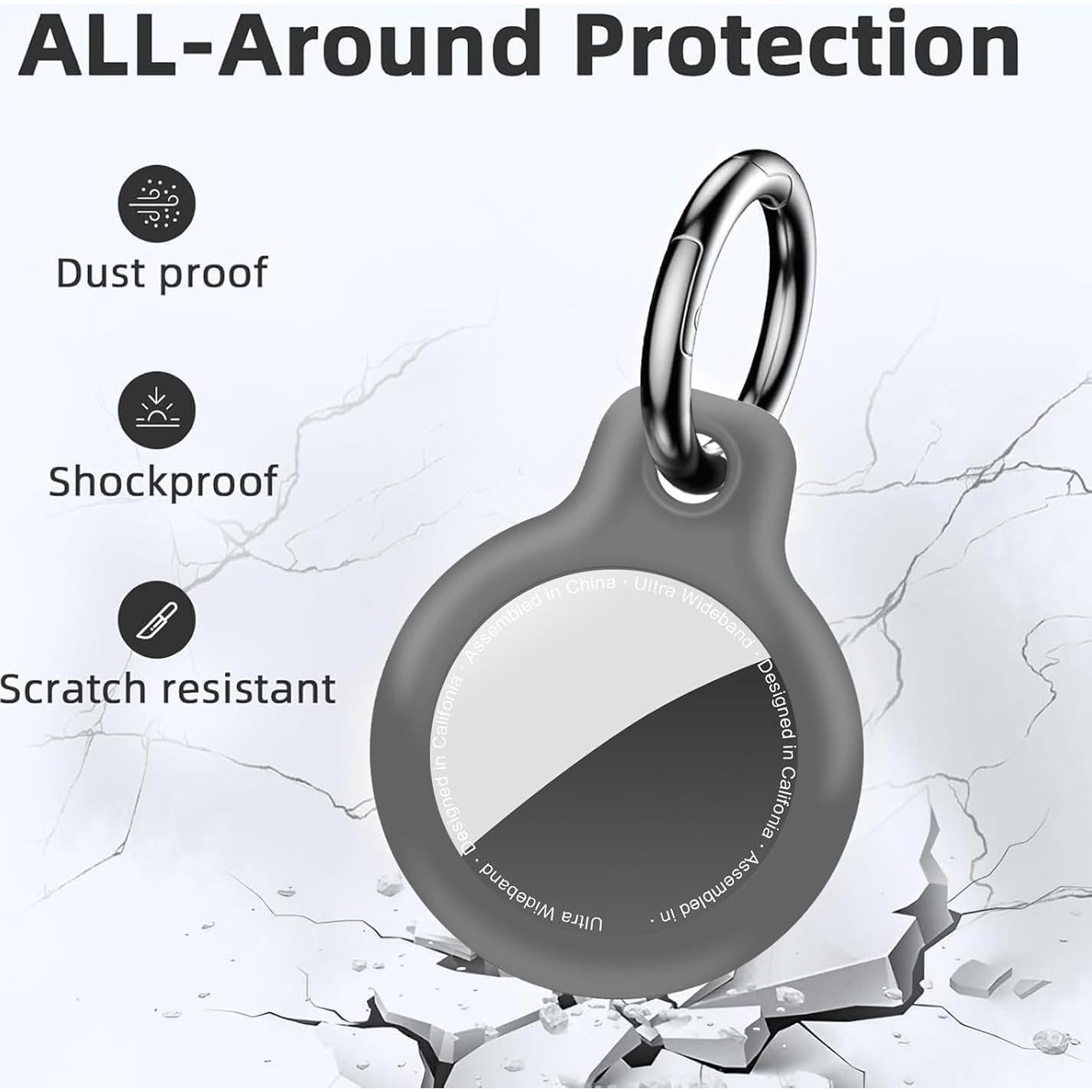 Funda Impermeable TPU para AirTag YOKRWO 4-Pack Multi Color