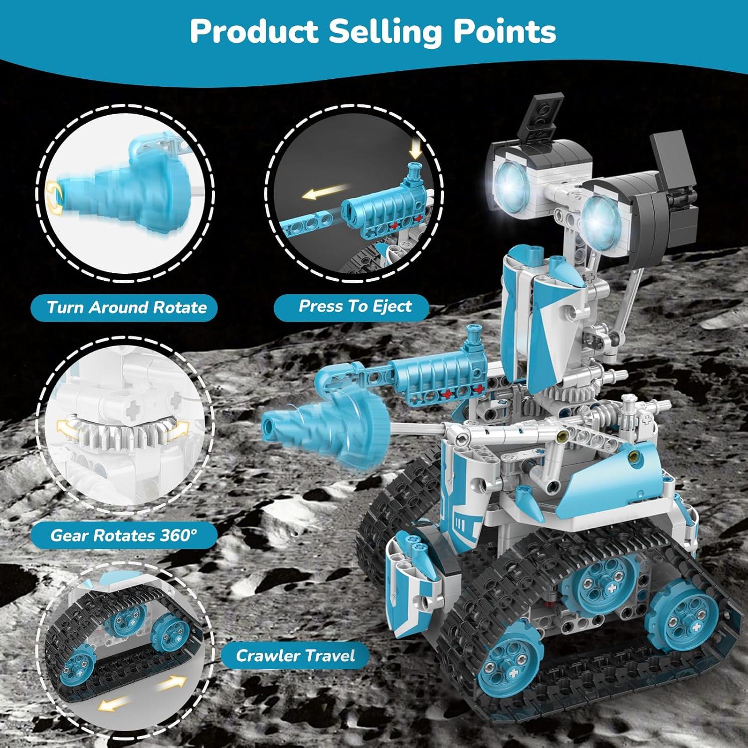 Kit de Construcción de Robots 5 en 1 Huasui K96132 - 720 Piezas