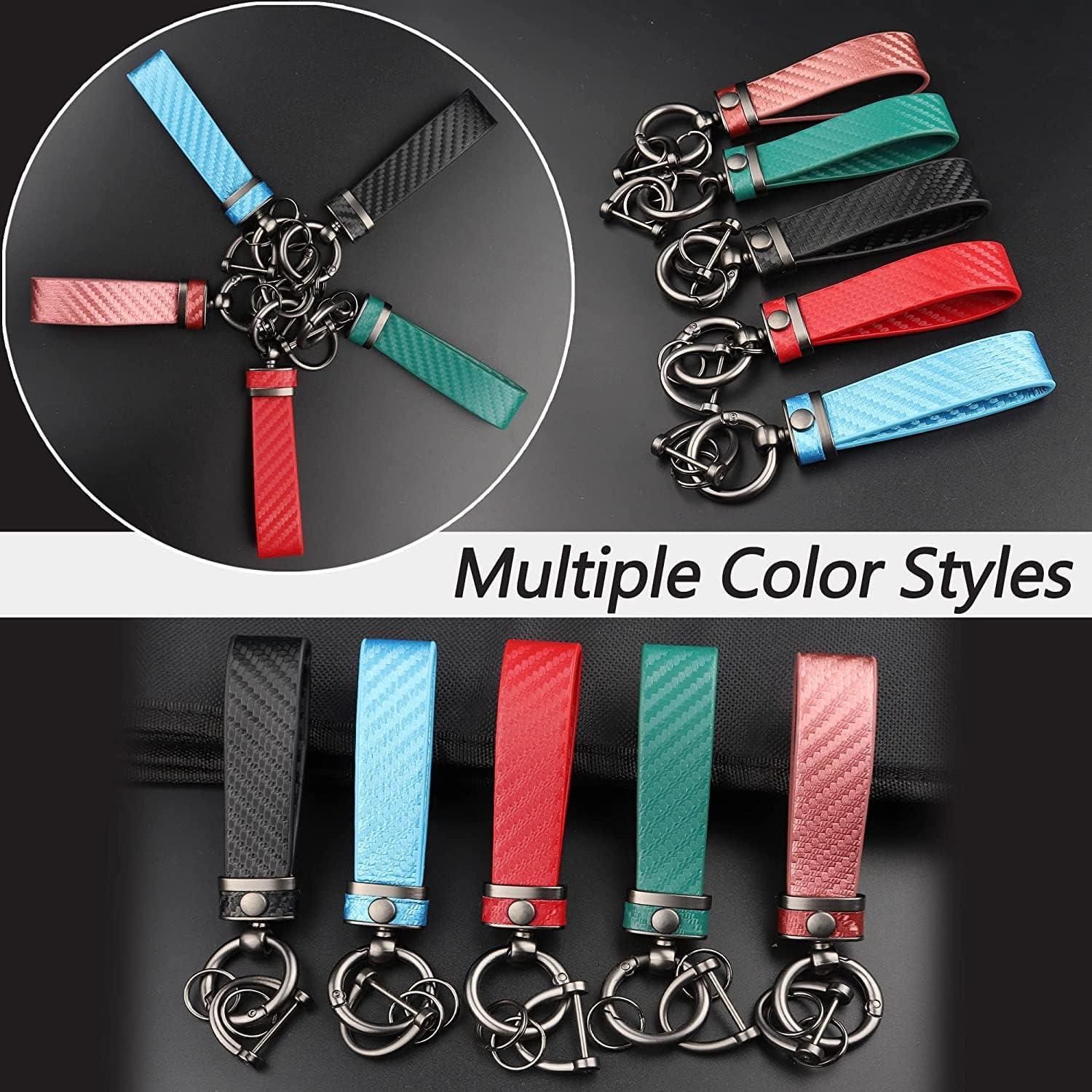 Llavero de fibra de carbono Turcee 2PCS anti-pérdida elegante