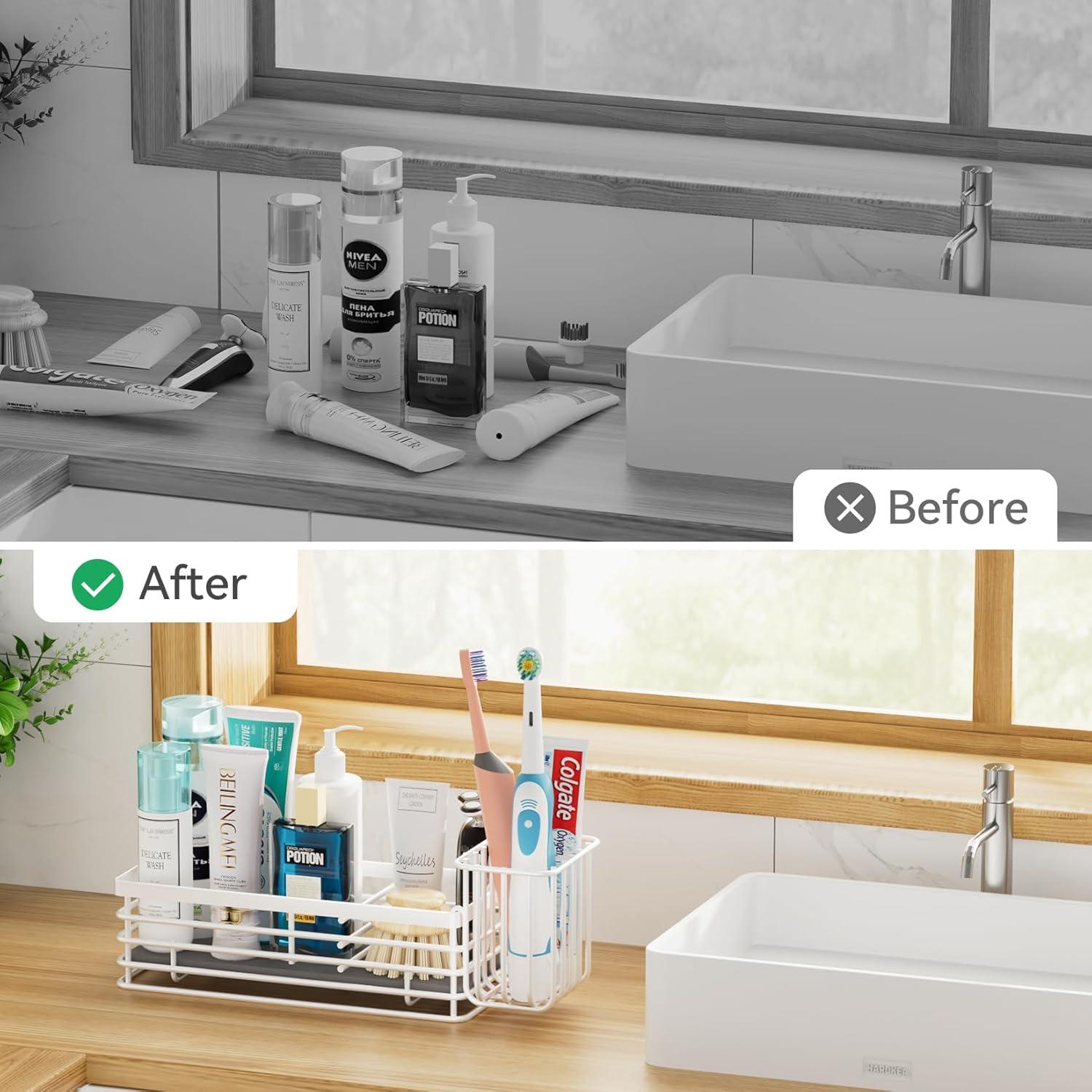 Soporte para Esponjas Yofidra Caddy Acero Inoxidable Blanco