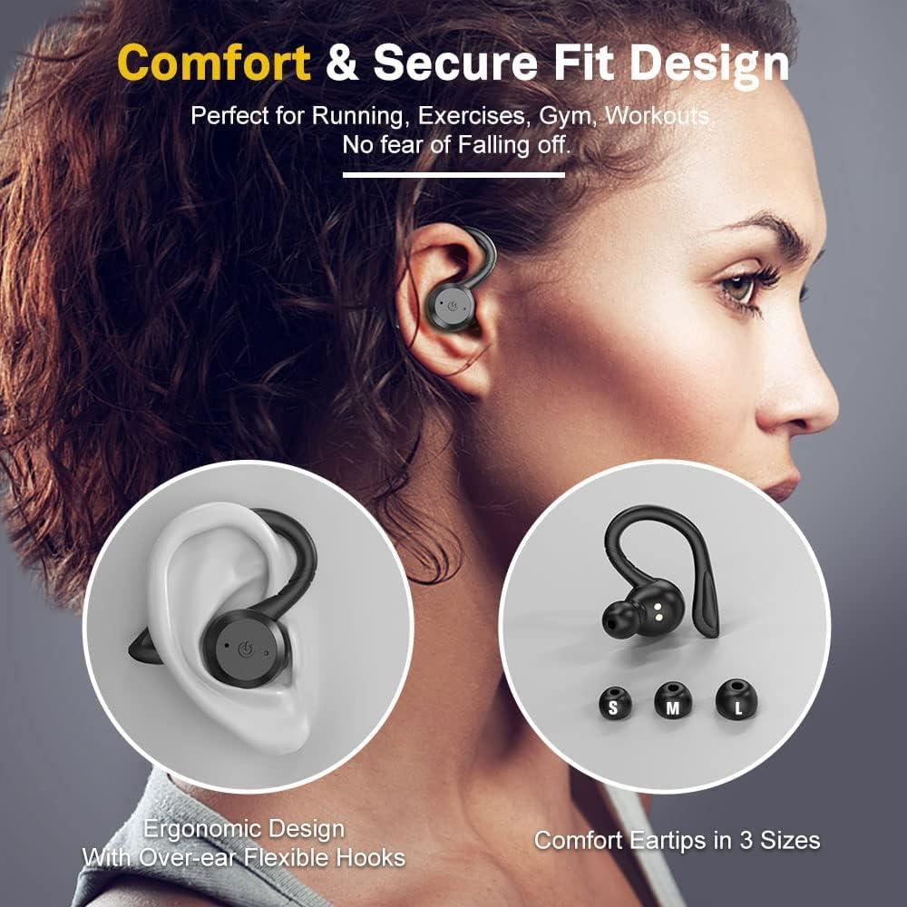 Auriculares Inalámbricos APEKX BE1032 Bluetooth 5.0 IPX7 Negro