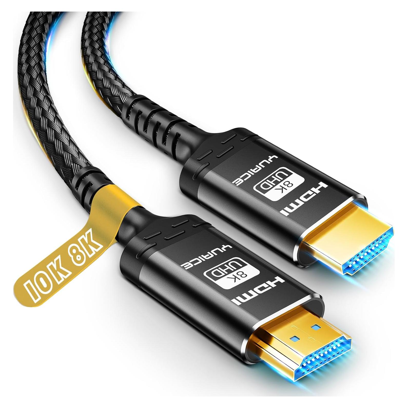 Cable HDMI 8K Yuaice 1.5FT 48Gbps 4K@120Hz HDR